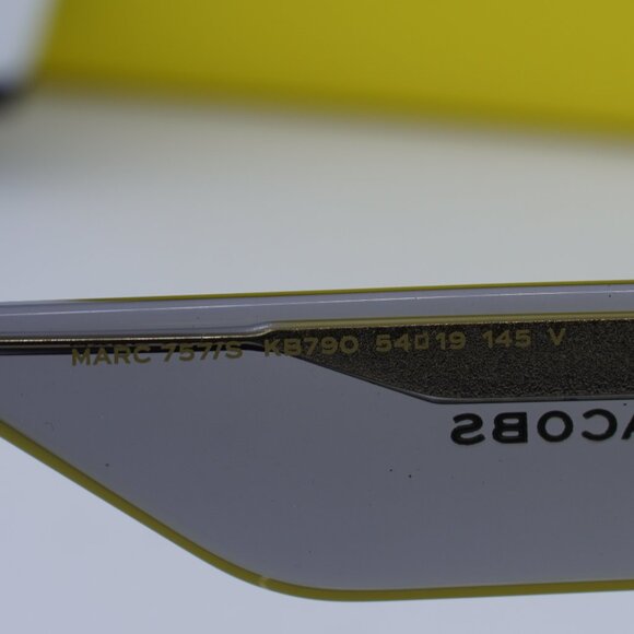 Marc Jacobs MARC 757/S 0KB7 9O Square Sunglasses - Transparent Dark Grey - Picture 10 of 13